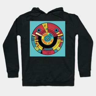 Vintage Pop Art Vinyl Records IV Hoodie